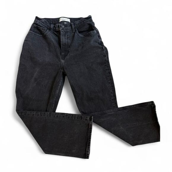 Abercrombie & Fitch Kick Flare Ultra High Rise Jeans Curve Love size 28 / 6r - Picture 3 of 13